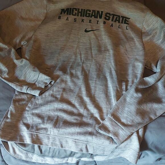 Womens Nike Dri-Fit Michigan State Basketball Hoodie MSU M - Picture 5 of 6